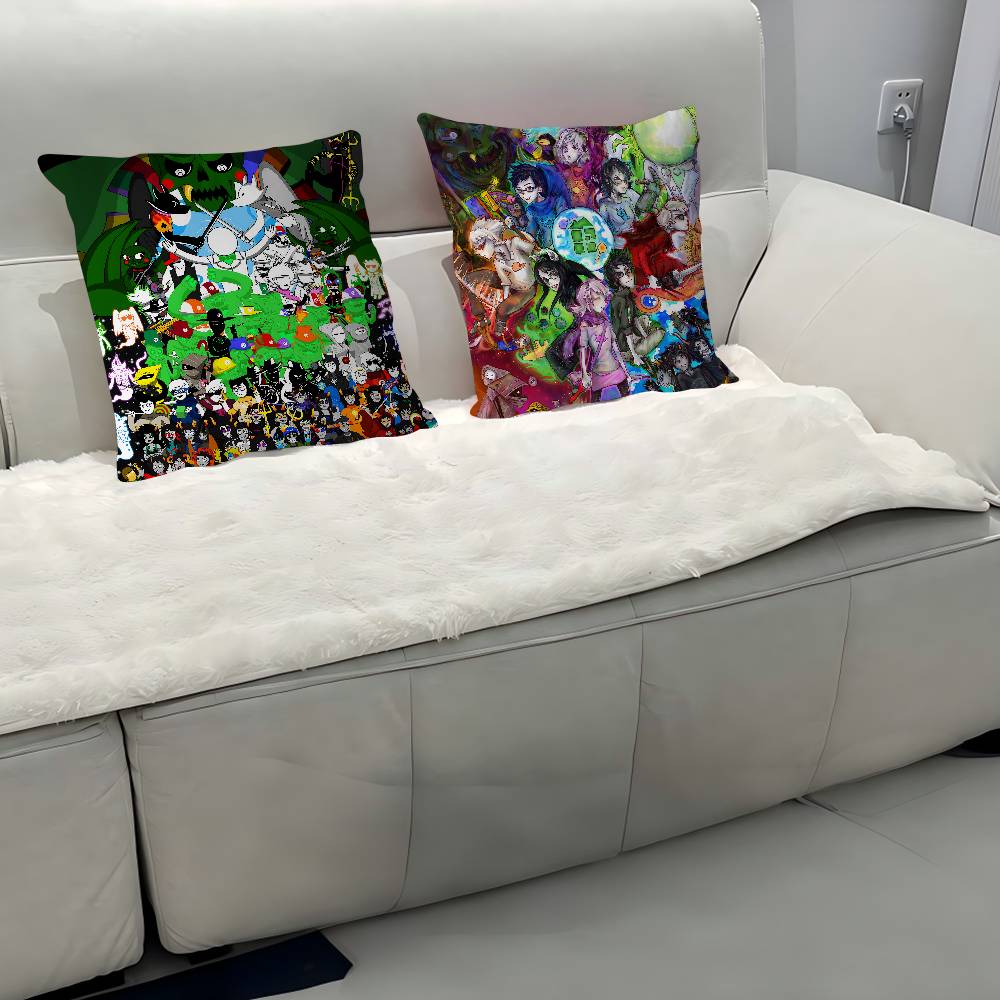 Anime H-Homestuck Pillow Case Removable Washable Cushion Cover – All-Season Soft Linen