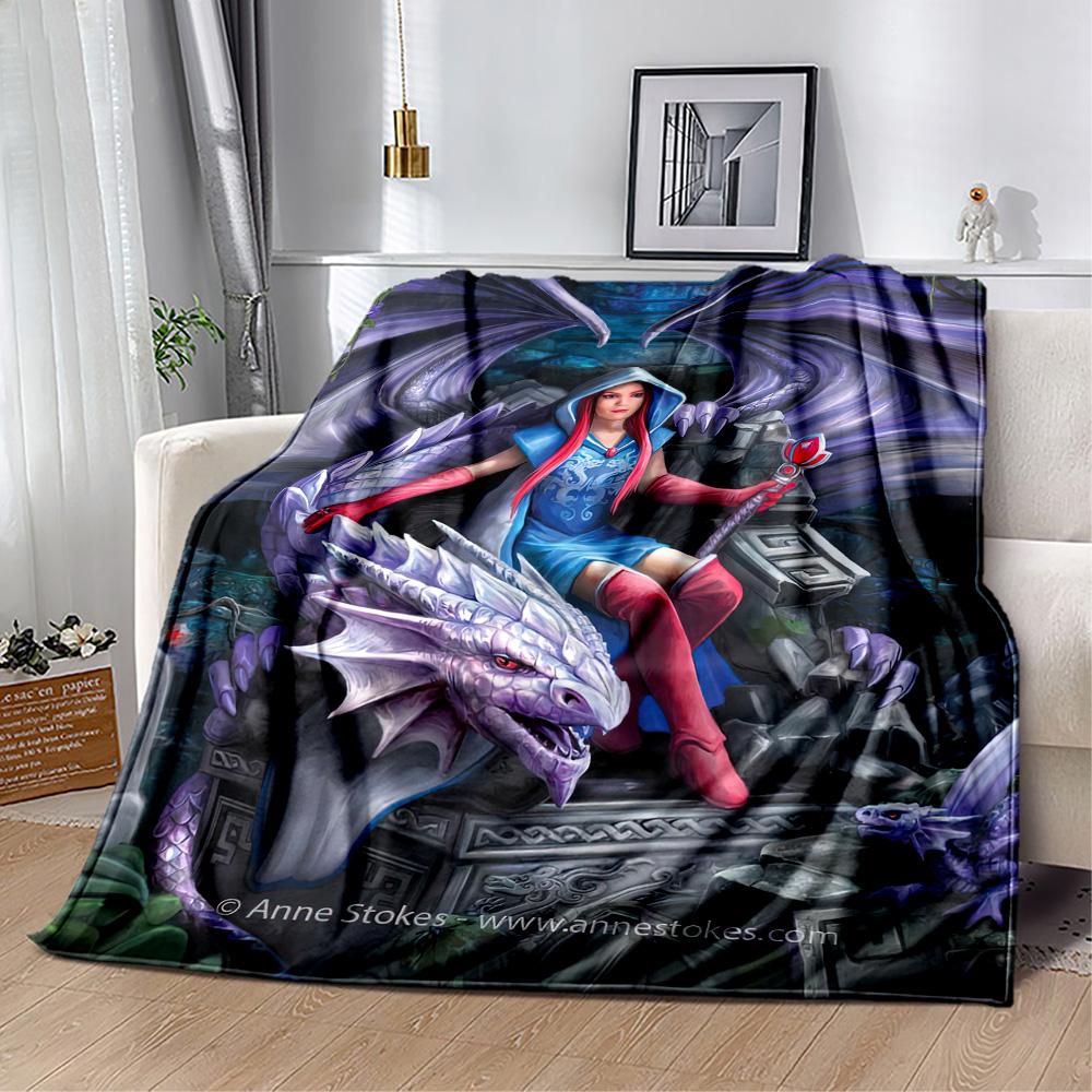 Gothic Style Blanket Soft & Cozy Suitable for Seaside Bed Chair All-Season Use Warmthful Decor Perfect Gift for Relatives and Friends