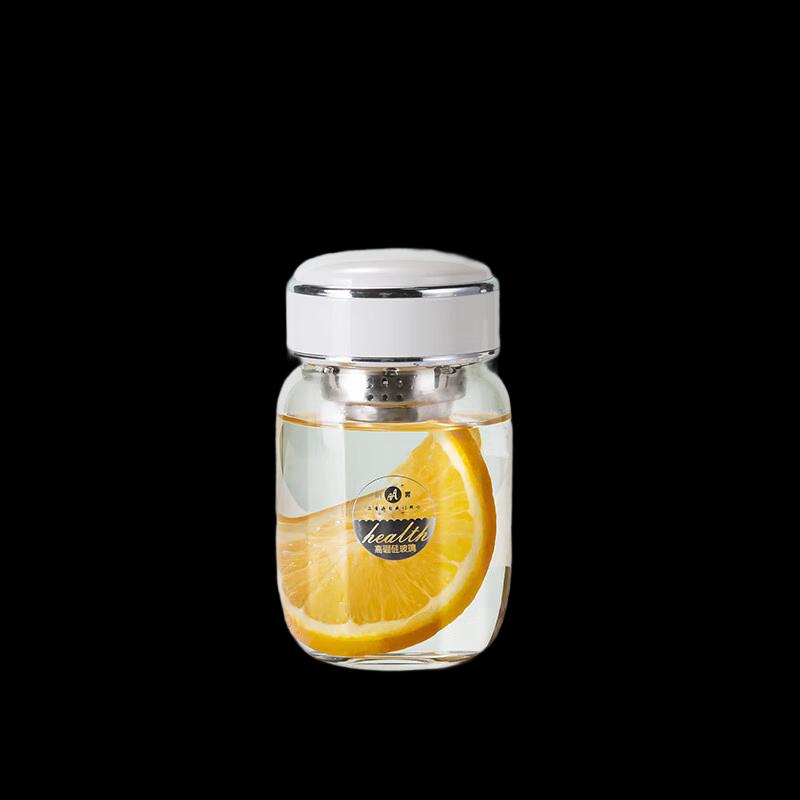 Shangqi Cute Mini High Borosilicate Tea Infuser Glass Cup