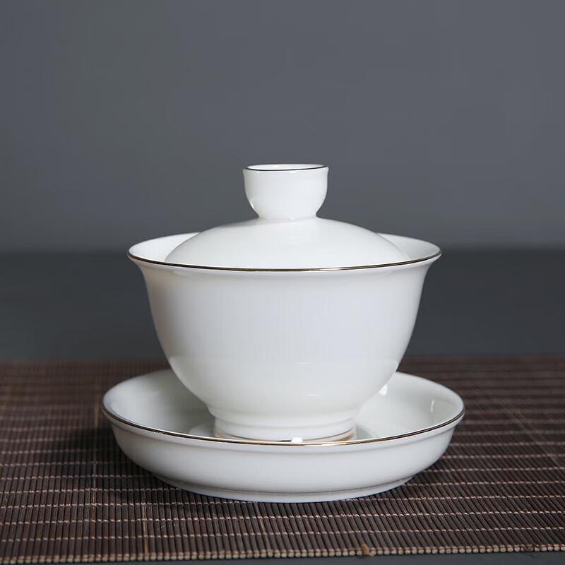 Jade-Like White Porcelain Gongfu Tea Set