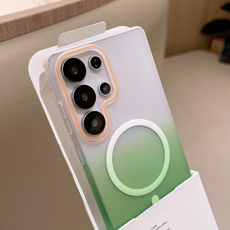 

Gradient Color Matte Clear For Magsafe Wireless Charge Case For Samsung Galaxy S26 Plus S25 S24 S23 S22 Ultra Magnetic Cover For Samsung S22Ultra