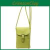 Women Mini Pu Crossbody Bag Phone Purse With Lock Clasp For Casual Outings Use