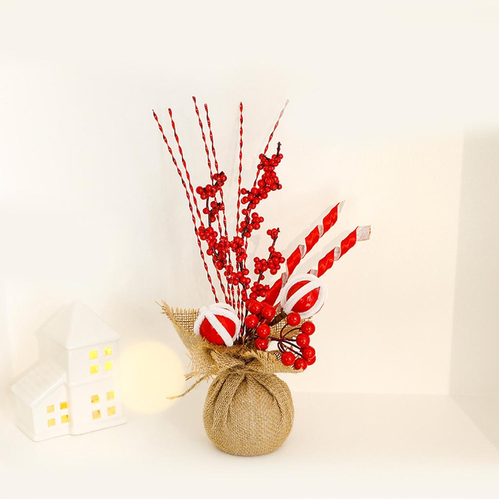 Christmas Decorations, Desktop Christmas Tree, Artificial Christmas Tree, Potted Plant Bouquet, Small Artificial Tree Desktop Ornament.