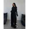 2025 Autumn New Independent Station Women clothes Bow Casual Long sleeve Top Loose Trousers Hoodie Two-Piece Suit