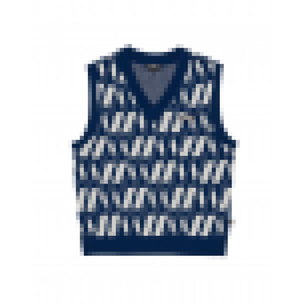 

NERDY 22SS Свитер с монограммой ДНК Темно-синий