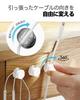 Lasocy Cable Holder, Magnetic Cable Clips, Smooth Adjustment, Desk, Car Wiring Organization, Cable Fixation, Strong Adhesive, Cable Hooks, Cord