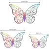 Decor Wedding Favor 3D Fantacy Butterfly Stickers Wall Art Hollow Butterflies Decals Mirage Color