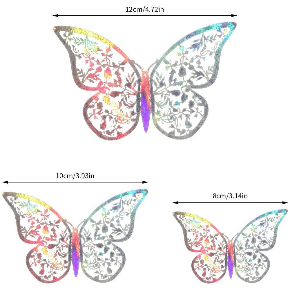 Decor Wedding Favor 3D Fantacy Butterfly Stickers Wall Art Hollow Butterflies Decals Mirage Color