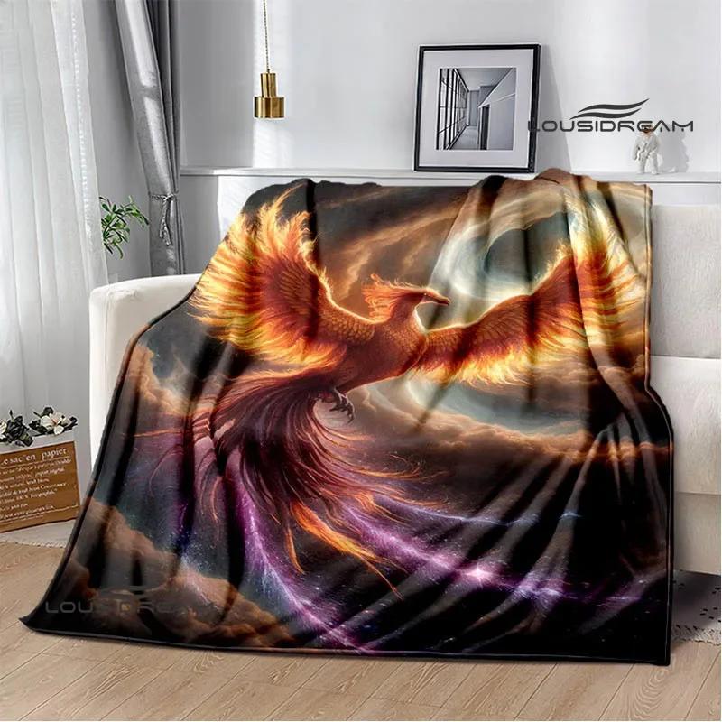 3D Phoenix printed blanket Flannel Warm blankets Soft and comfortable blanket bed linings cubre cama Birthday Gift