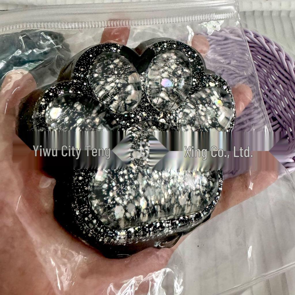 Viral Giant Plush Cat Paw Squishy Toy – Stress-Relief with a Soft, Pinchable Texture