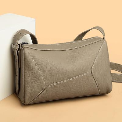 Echtes Leder Umhängetaschen für Frauen luxuriöse weiche Sac Vintage Taschen hochwertige feminine Schultertaschen Mode