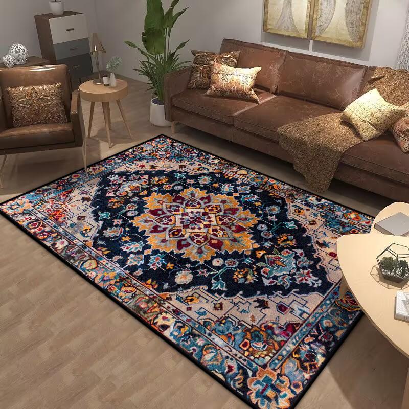 Bohemia Living Room Rugs Decoration Bedroom Deluxe Anti Slip Floor Mat Large Area Carpet Lounge Rug Persian Carpet Washable