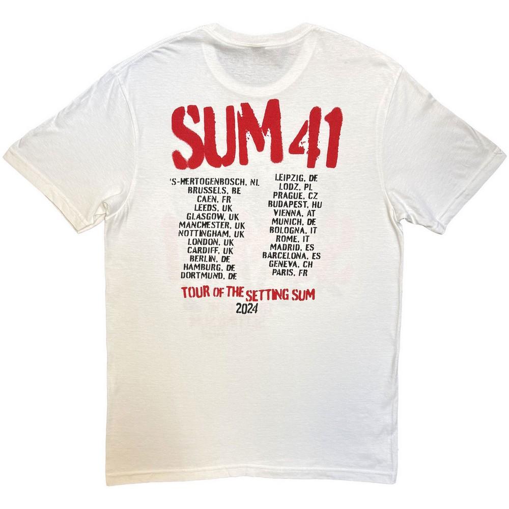 Sum 41 Unisex Adult Tour Â´24 Spray Paint Back Print T-Shirt