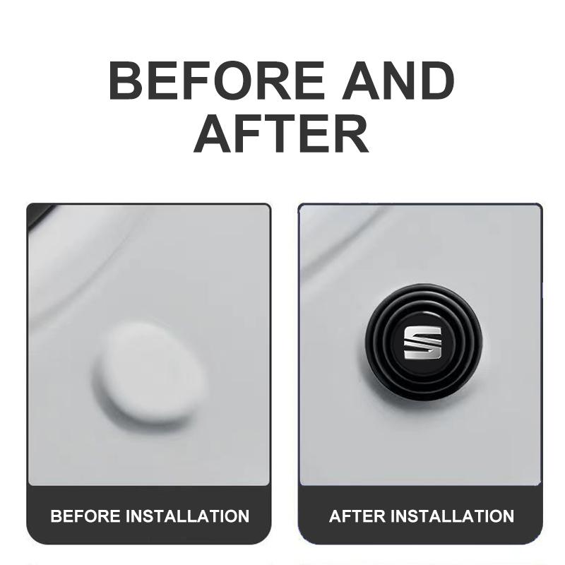 1/2/4pcs Car Door Shock Absorber Cushion Shockproof Pad for Seat Leon FR Altea Ibiza Toledo Cordoba Arona Ateca Alhambra MK3