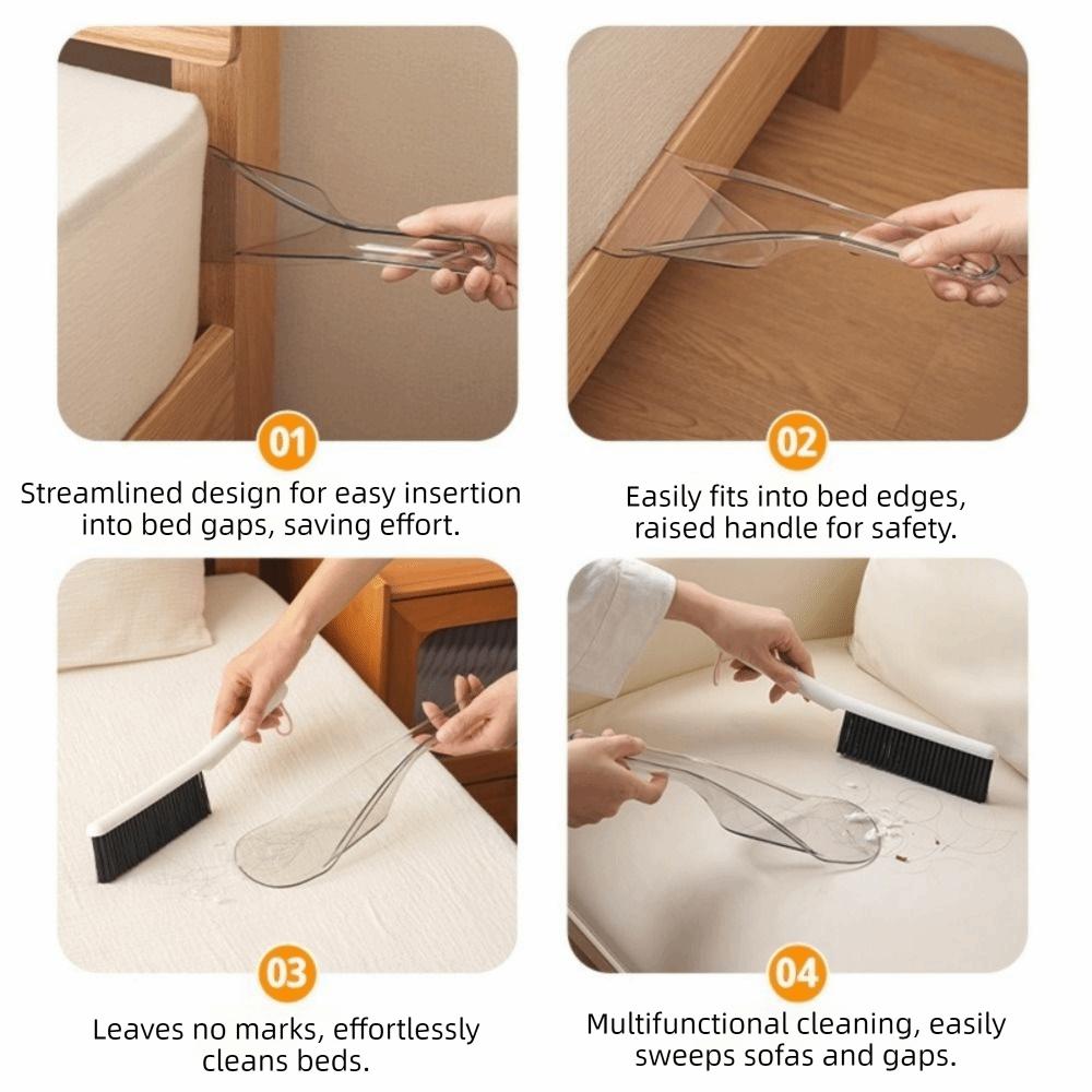 Ergonomic Mattress Wedge Elevator Plastic Sheet Change Helper Portable Bed Cleaning Brush  for Home