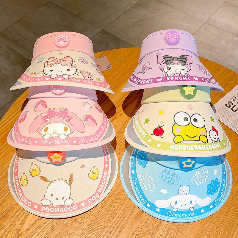 Hello Kitty Kinder Zonnehoed Met Brede Rand Voor Zomerse Buitenbescherming
