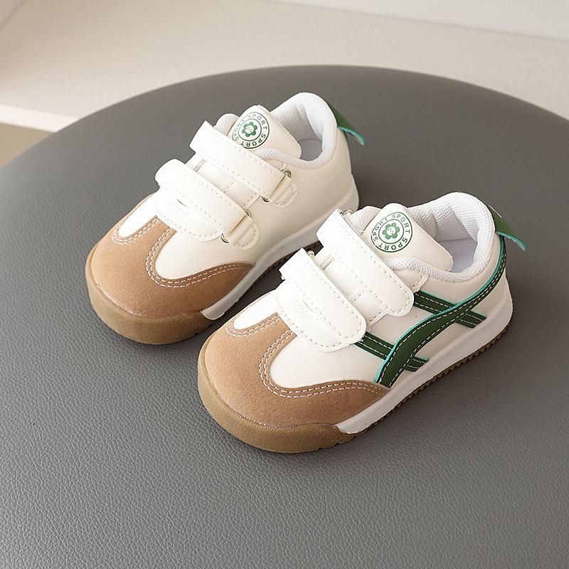 Spring Autumn Baby Striped Casual Shoes Fashionable Soft Sole Non Slip Toddler First Walker Sneakers For Infants