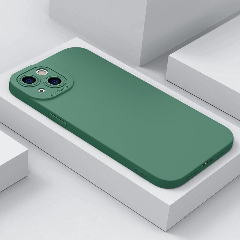 

Противоударный мягкий защитный чехол для камеры iPhone 16 15 14 Pro 12 13 Pro Max SE 2 2022 XS MAX 8 7 Plus iPhone 16 Pro зелёный