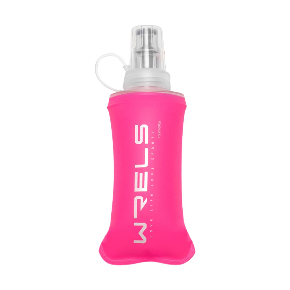 

WRELS Camping Soft Water Bottle Sports Folding Hydration Bag Flask Outdoor Running Cycling BPA Free Portable Soft Water Bottle