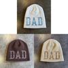 Knit Hat For Men Women With Handdrawn Alphabet Print Warm Street Style