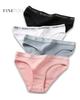 FINETOO 3PCS/Set Women Cotton Underwear Pantys Lingerie Letter Underpants Ladies 9 Solid Colors M-XXL Woman Sexy Panties Briefs