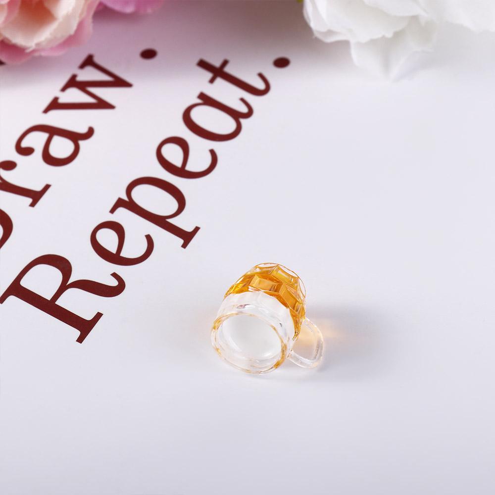 Mini Lemon Cup Drinks Toy Miniature Scene Model Dollhouse Miniature Beer Cup Mini Beer Mug