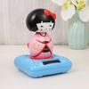TOYMYTOY Solar-Powered Kimono Doll, Swaying Maiko, Car Interior Decor, Desktop Figurine, Japanese Cultural Gift, 2.76x2.76x4.33 Inches