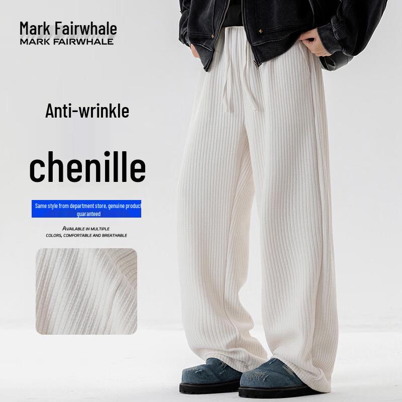 MARK FAIRWHALE Men s Loose Straight-Leg Casual Pants 3XL