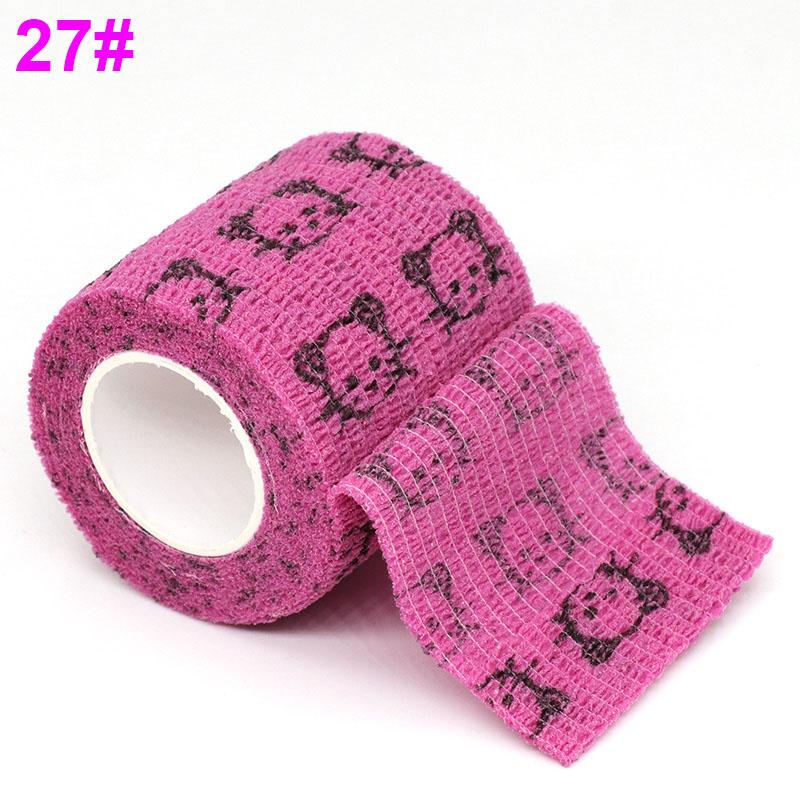 1/4.5M Bendaggio Elastico Autoadesivo Colorato Nastro Avvolgente Per Supporto Ginocchio Caviglia Polso Accessori Tattoo Sportivi Animali Domestici