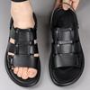Fashion Male Comfortable Luxury Sandals Breathable Casual Male Sandals All-match Hot Sale Hollow Out Shoes All-match Walking Men's Shoes