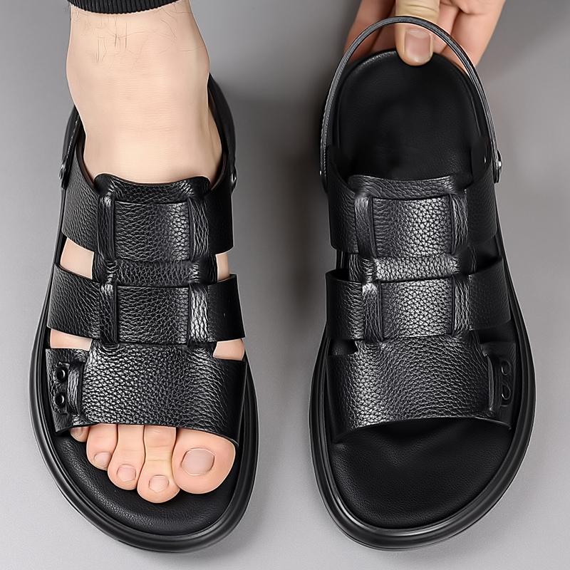 Fashion Male Comfortable Luxury Sandals Breathable Casual Male Sandals All-match Hot Sale Hollow Out Shoes All-match Walking Men's Shoes