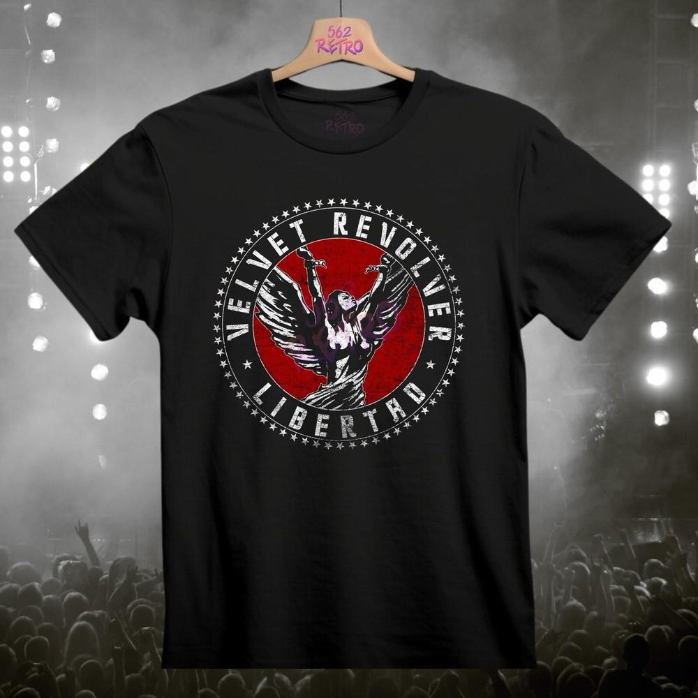 

Velvet Revolver Libertad Hard Rock Band TShirt Black S3XL Unisex T-Shirt L