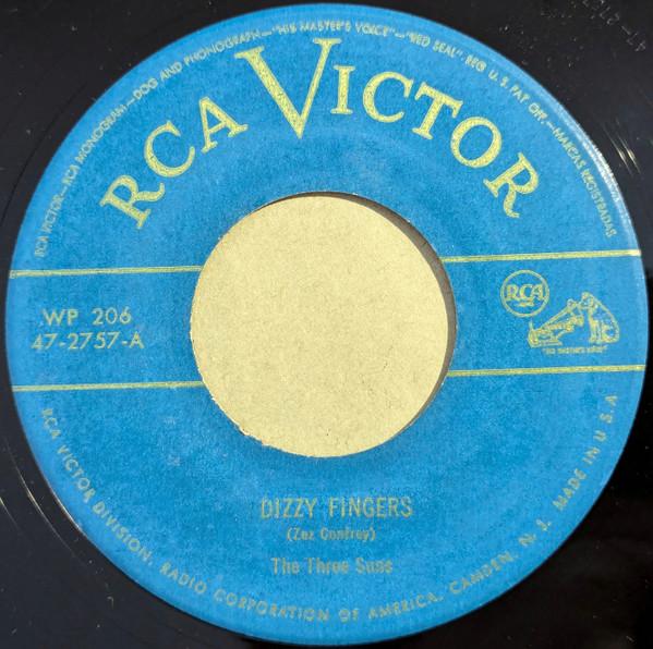 

7inch Record THREE SUNS - Busy Fingers WP206 RCA Victor US Pop Used