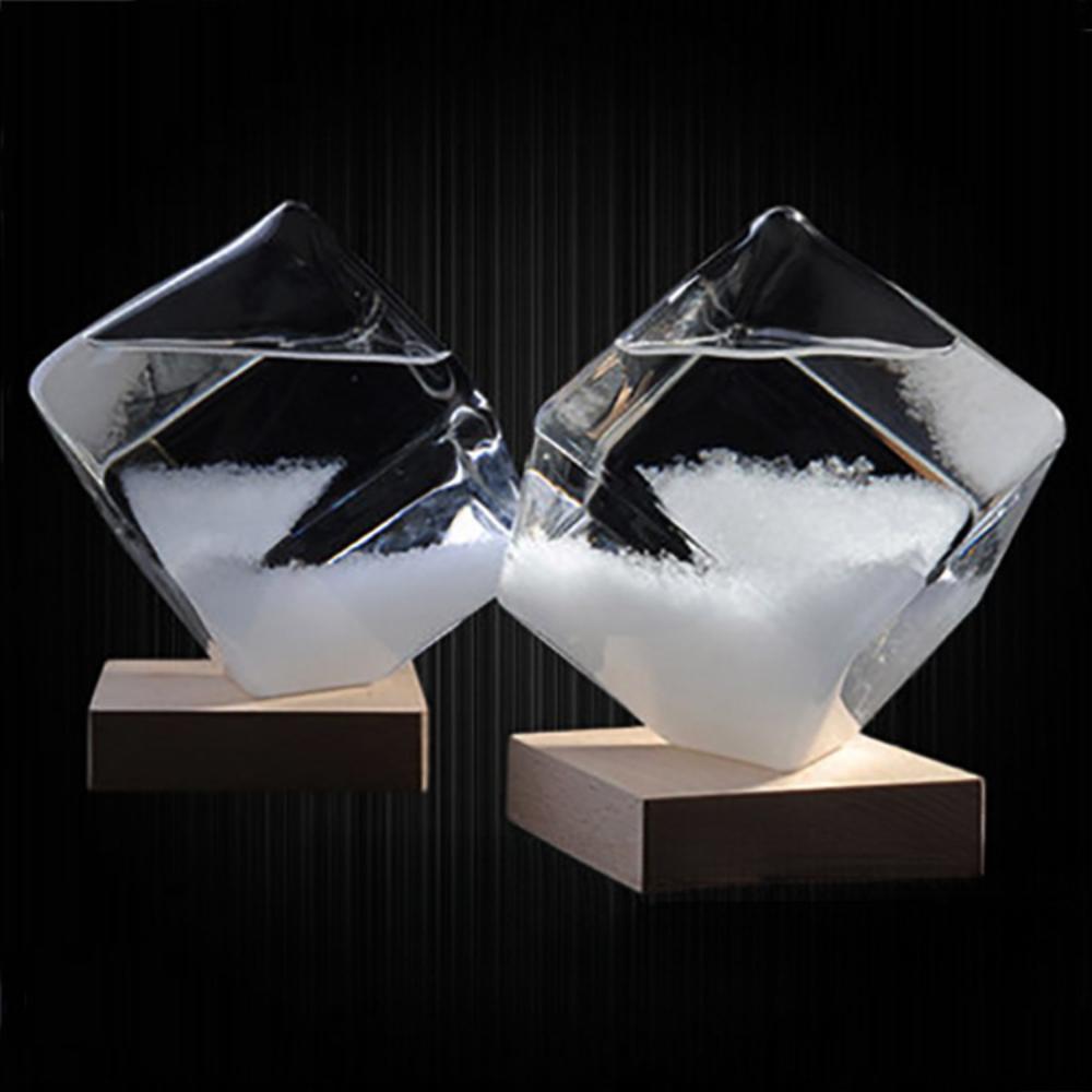 Weather Forecast Bottle for Household Desktop Decoration, Creative Water Cube, Storm Bottle, Friends Glass Decoration, Craft Gif