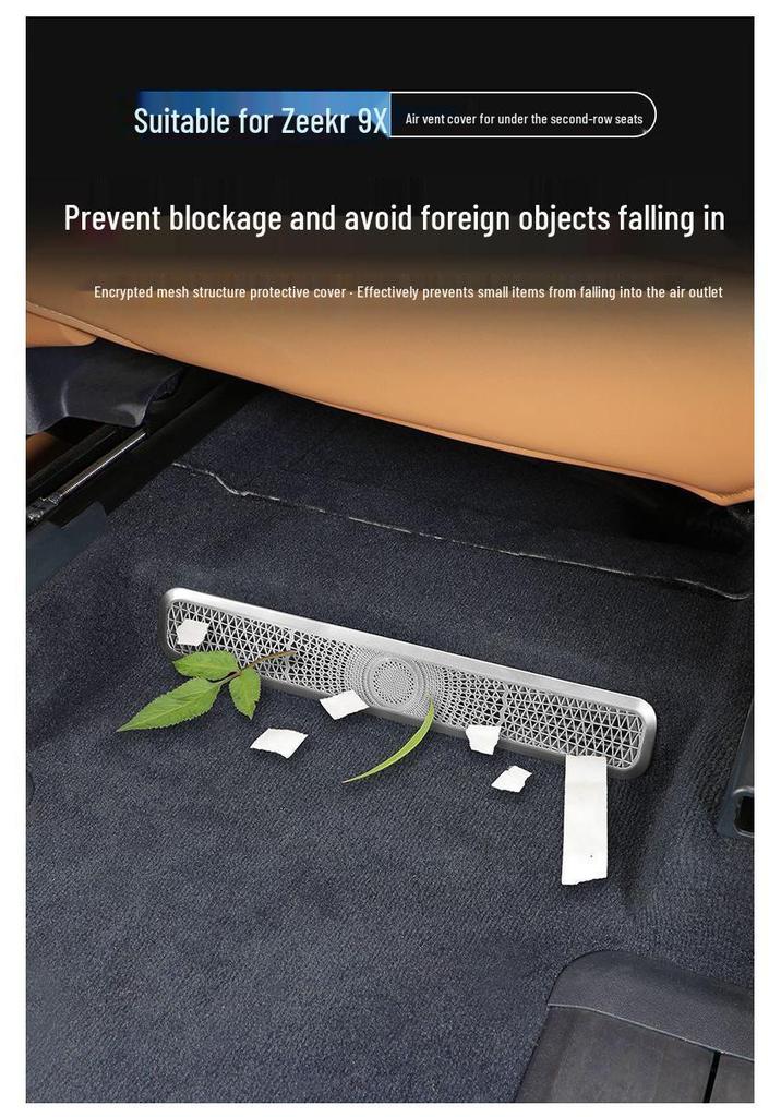Zeekr 9X Seat Air Vent Anti-Clog & Anti-Dust Cover - Decorative Accessory