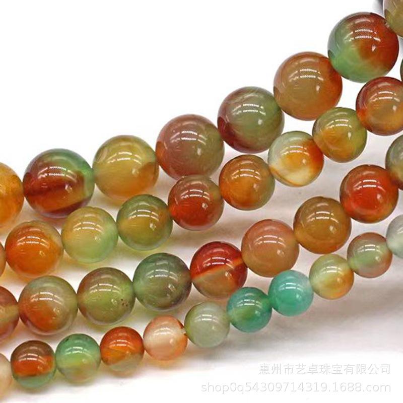 4-12mm Two-Tone Peacock Agate Round Beads for DIY Bracelet, Necklace, Hairpin Jewelry