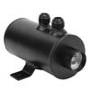 Oil Can with Drain Valve Filter 10 AN Universal Baffled 2 Ports Aluminum 750ML Black
