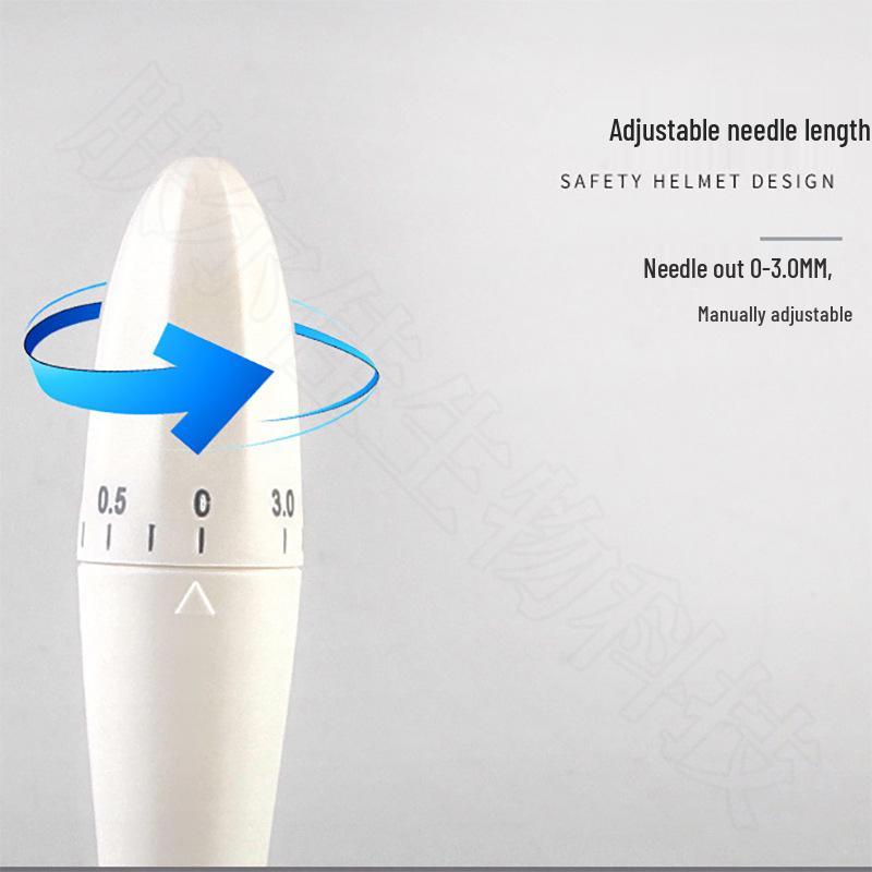 Adjustable Microneedle Roller for Beauty & Hair Growth - DRS140A Stamp, Local Hydration, Needle Length Customization, Hair Regrowth - Model 120A