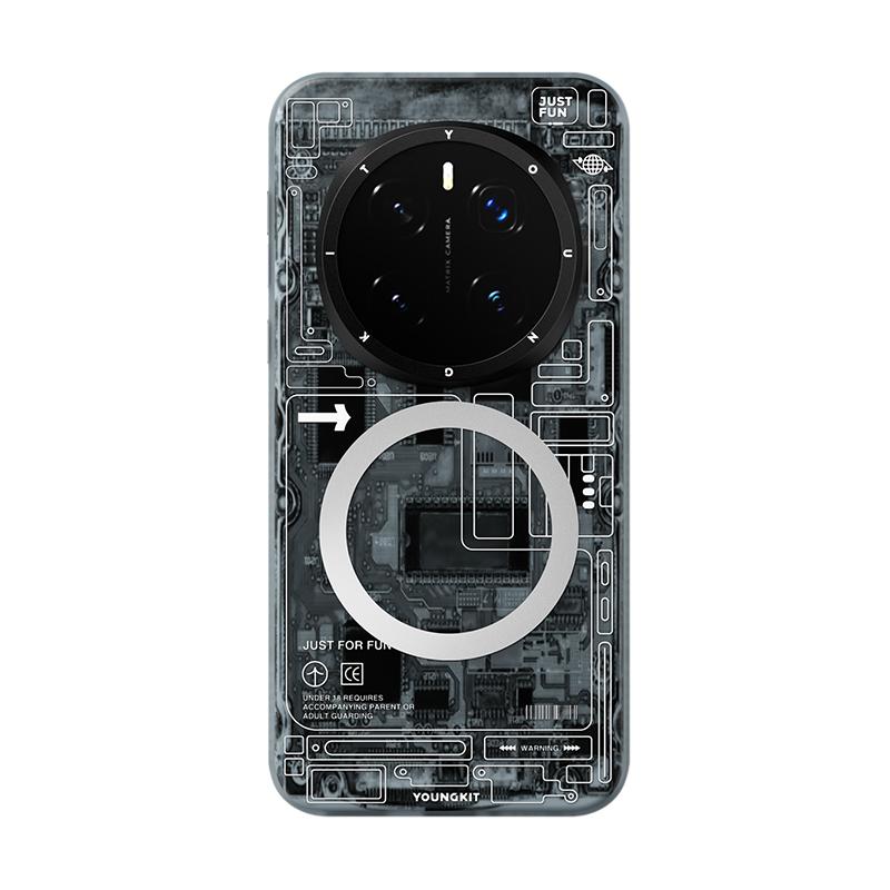 

Магнітний чохол Youngkit Circuit Texture для Honor Magic 8 pro, протиударний, стійкий до падінь, чохол для Magic 8 Honor Magic 8