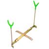 Portable Ice Fishing Rod Holder Double-Head Fish Pole Holder Adjustable Angle Metal Folding Rod Holder for Fishing Gear Winter S