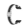 For Garmin Quatix 7 Pro/Fenix 5/5 Plus/6/6Plus/7 Stainless Steel Watch Band Three-bead Wrist Strap Replacement