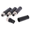 1Pc M8 Sensor Connector 3/4 Pin Male/Female Straight Angle Plug