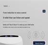 AI Dual Waterway Instant-Heat Smart Bidet Toilet with One-Button Drying & Siphon Flush System