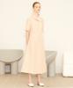 THE STUDIO K Round Slit Linen Dress (Beige)
