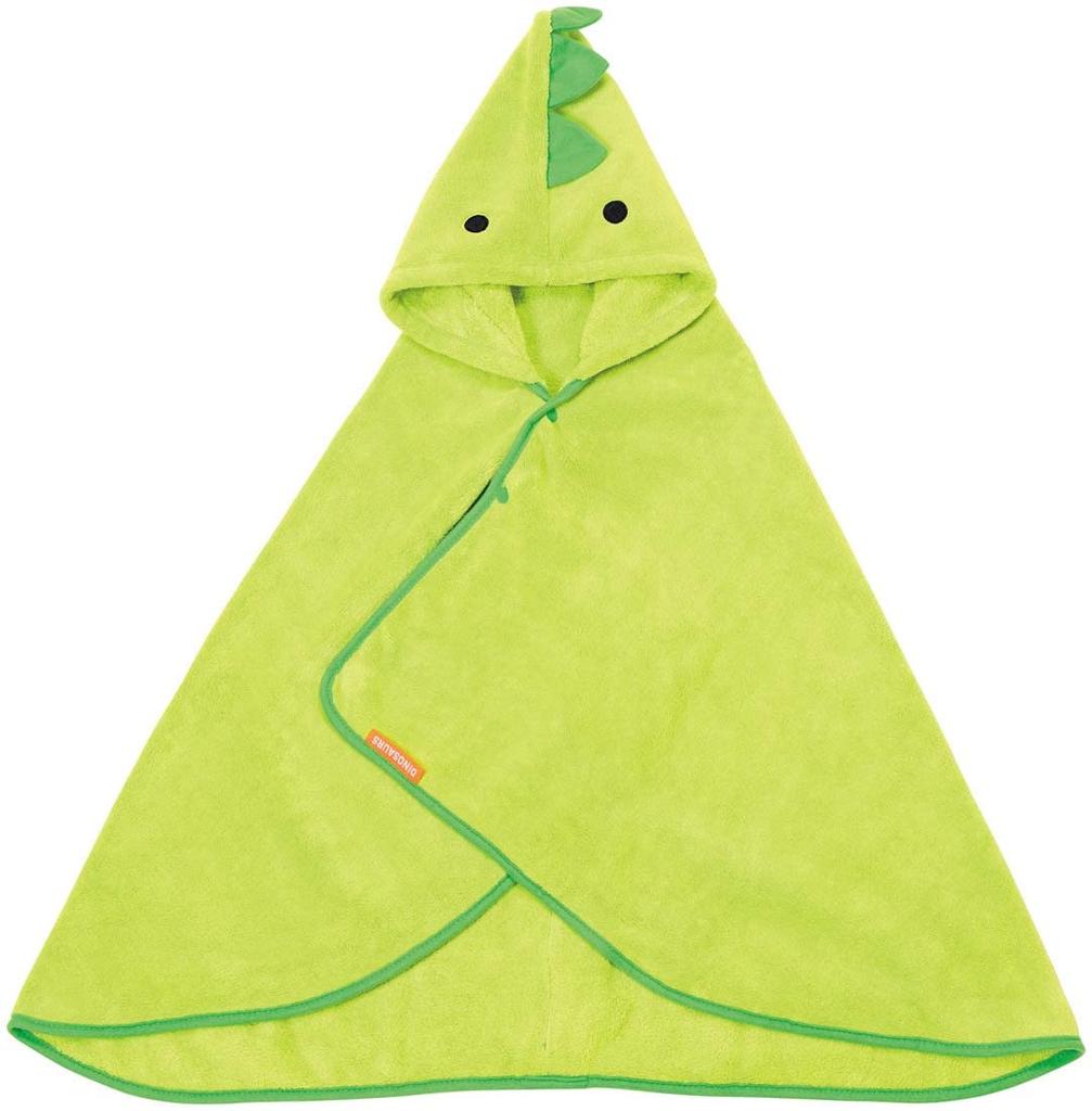 Skater Hooded Bath 108 X 92 Dinosaur Kids' Poncho, Moisture-Wicking, Quick-Drying, Cm, Design, BPO1-A
