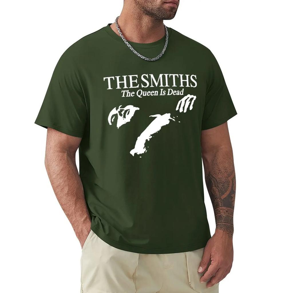 Men Cotton T Shirt Summer Tops The Smiths The Queen Is Dead - T-Shirt, 1980's Indie, Morrissey Bigger Size Homme Black T-shirt