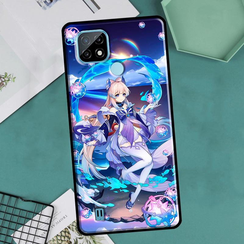 Genshin Impact Sangonomiya Kokomi Case For Realme 9 Pro Plus 8 8i 9i C35 GT Neo 2 Cover For OnePlus 10 9 Pro Nord2 8T 9R 10R