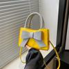 Chic Bowknot Handbag For Women Trendy Summer Crossbody Bag With Soft Pu Leather