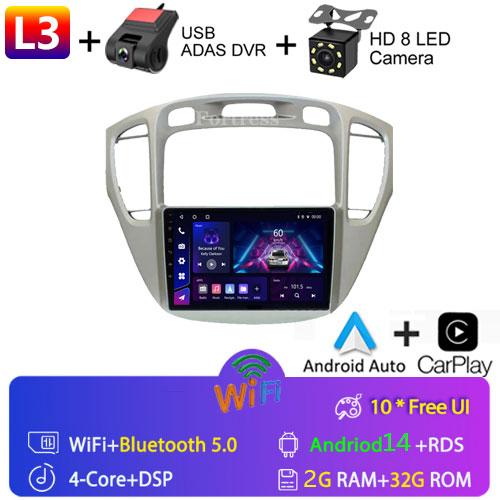 Fortress For Toyota Highlander 1 XU20 2001-2007 Multimedia Video Player Navigation Stereo 2 Din DVD Head Unit Android Car Radio