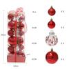 24pcs Creative 4/6cm Christmas Ball Set Plastic Gift Ball Xmas Tree Hanging Christmas Decorations Xmas Baubles Xmas Ball
